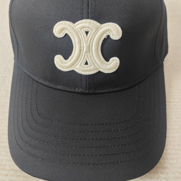 CELINE triomphe baseball cap in cotton - Picture 2 of 8
